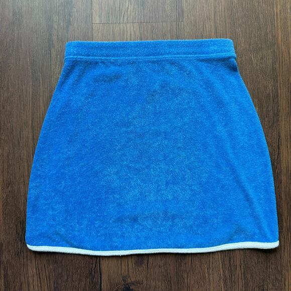 Hollister French Terry Blue High Rise Mini Skirt Size Small - Picture 4 of 6